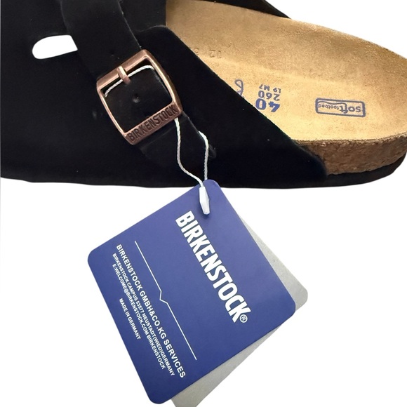 Birkenstock Boston Black Soft Footbed Clogs Size 40 - Picture 6 of 6